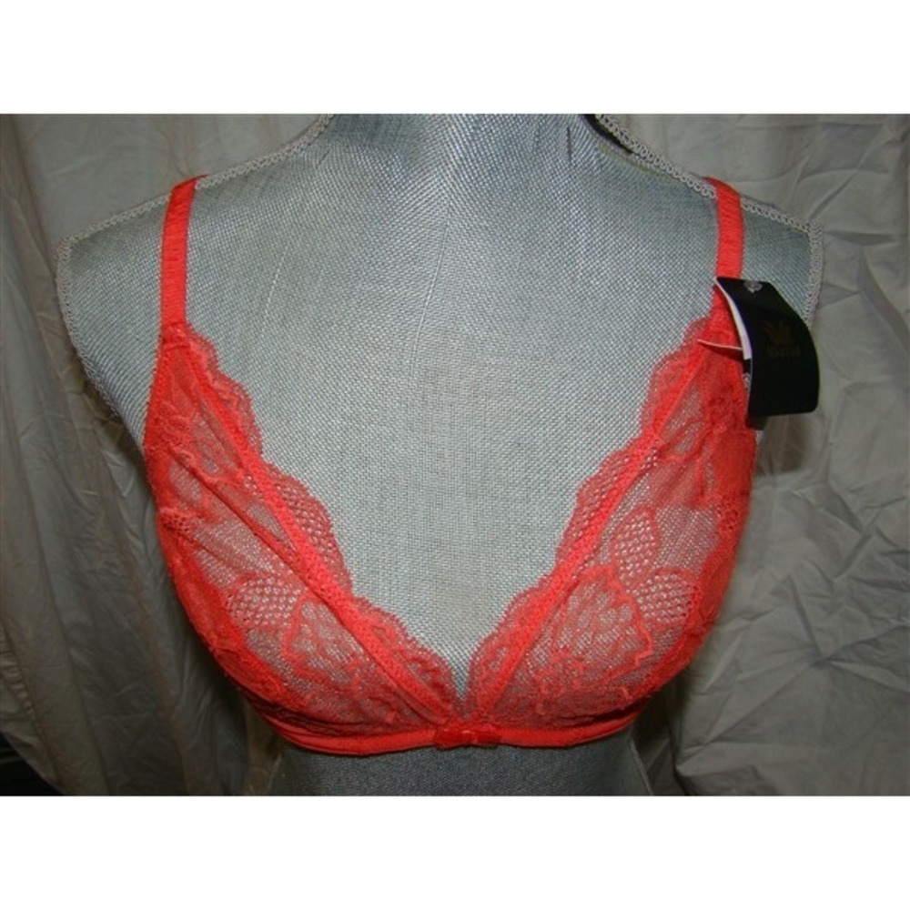 NWT Wacoal 30D Europe Vision Triangle Bra WE112002 Orange 123735